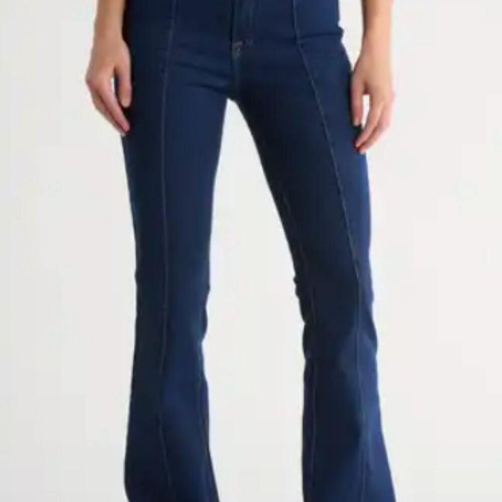 Vigoss Denim Harlow Trouser Dark Wash Slim Flare - Size - 32